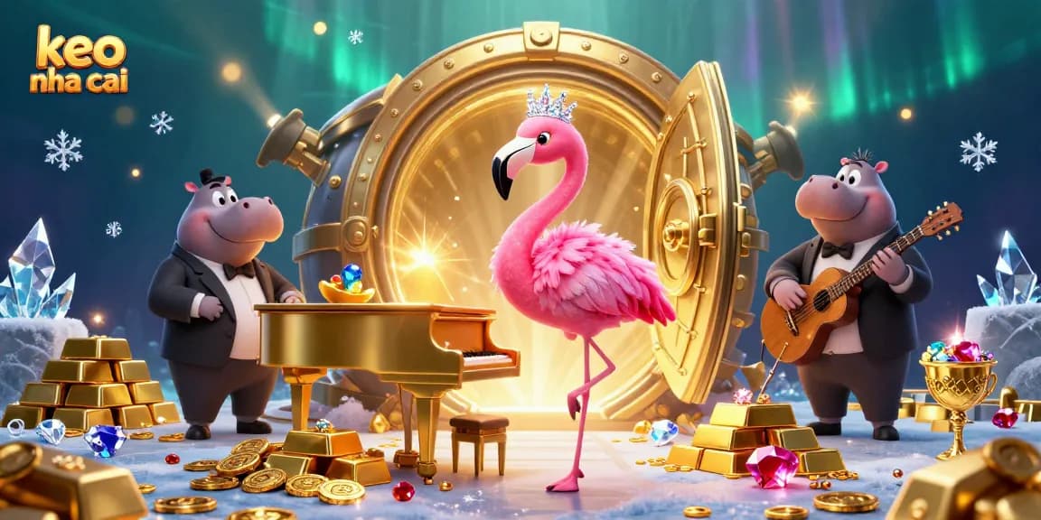 Experience keo nha cai with vibrant casino elements and engaging characters in a stunning 3D illustration.