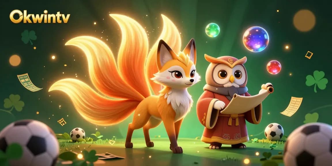 Bet on the excitement of Okwintv with dynamic sports betting visuals and colorful gaming elements.