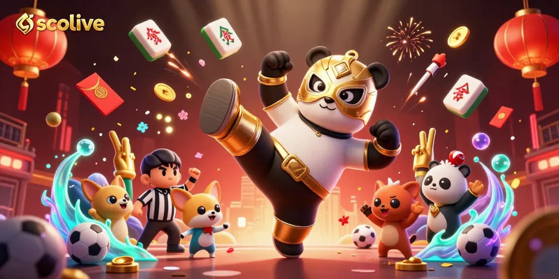 Socolive showcases an exciting online sports betting scene with dynamic characters and elements.