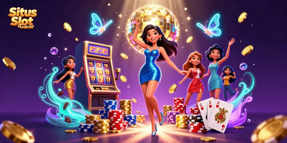 Experience the thrill with Situs Slot Gacor showcasing exciting gameplay elements, vibrant scenes, and winning strategies.