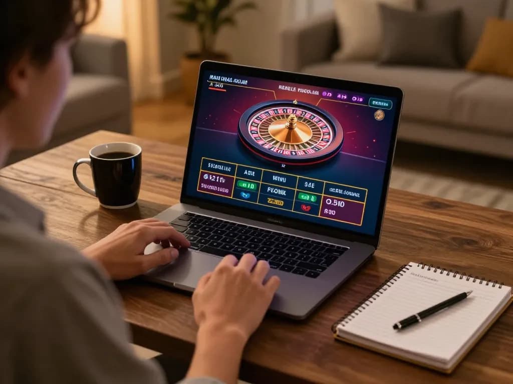 Engaging in a live dealer game at GK88, boosting winning strategy at home casino setup.