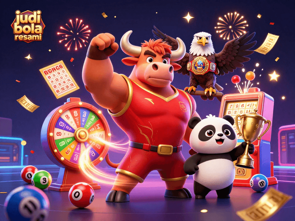 Win big at judi bola resmi with vibrant characters and dynamic game elements in playful 3D art