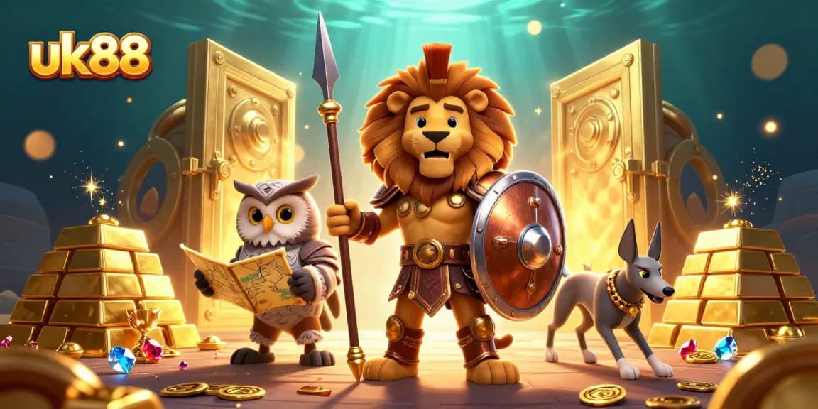 Experience the thrill of winning at uk88 with a vivid 3D casino adventure featuring captivating characters and treasure.
