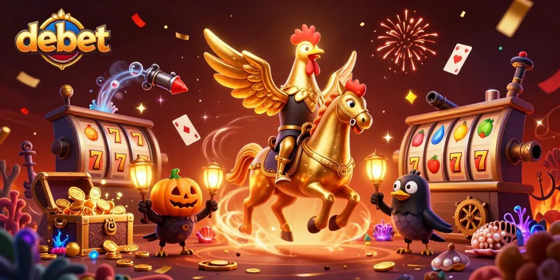 Experience thrilling debet gaming adventures in an enchanting midnight casino scene.