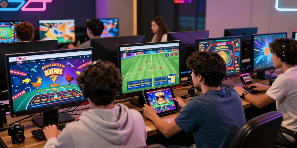 Players enjoying diverse gaming experiences at 79club's vibrant online platform.