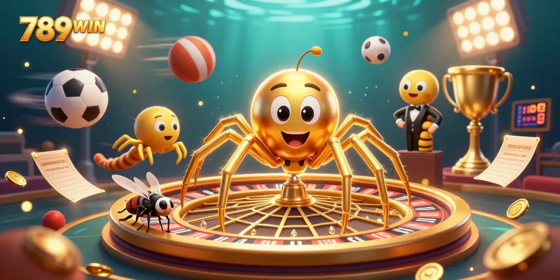 Experience thrilling bets at 789WIN with a golden spider and a centipede dealer!