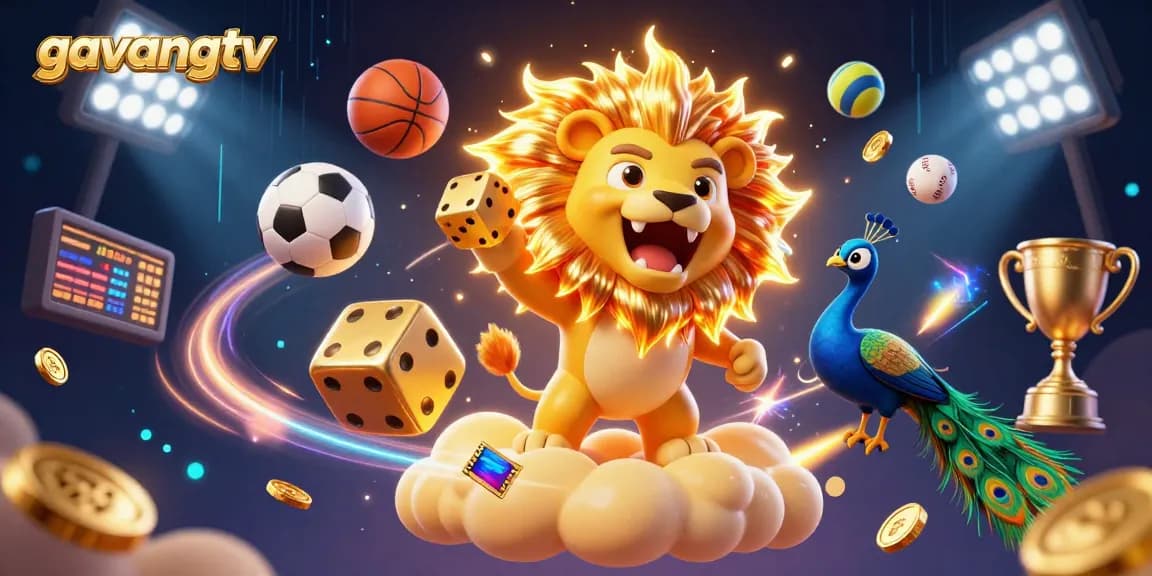 Experience thrilling action with gavangtv's vibrant casino scene filled with dynamic sports elements.