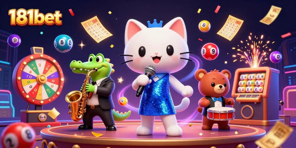 Experience the excitement of 181bet with vibrant characters celebrating in a dynamic casino scene.