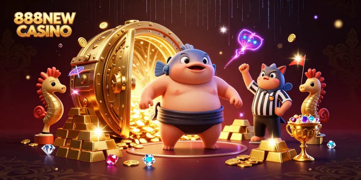 Experience excitement at 888NEW CASINO with vibrant underwater characters and treasure-filled adventures.