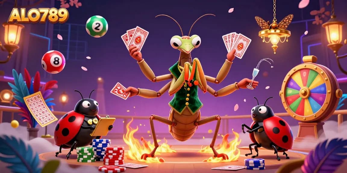 Experience the thrill of cockfighting with ALO789’s dynamic arena featuring vibrant characters and colorful game elements.