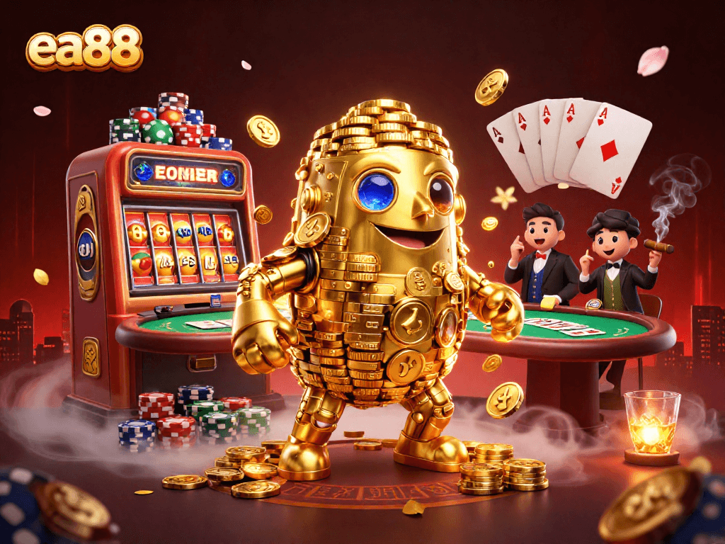 Win big at ea88 with a thrilling lottery machine and glamorous poker atmosphere.