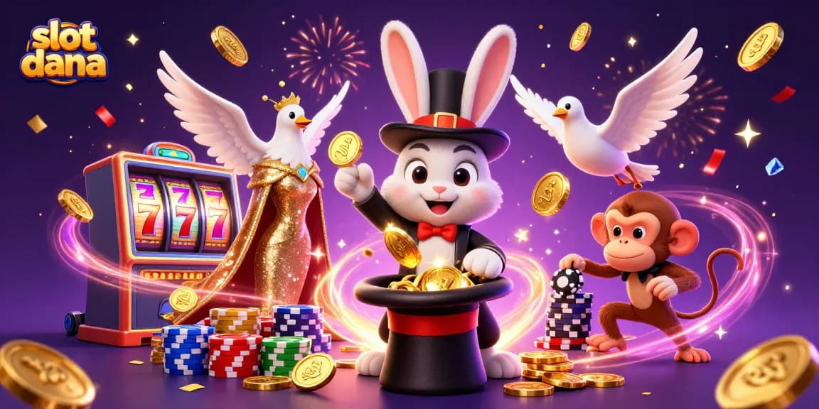 Experience the thrill of slot dana with our vibrant casino art featuring winning symbols and playful characters.