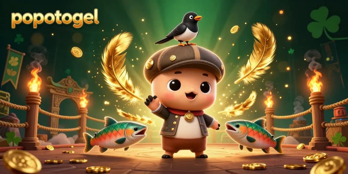 Experience the thrills of popotogel as you enjoy playful characters amid swirling gaming elements.