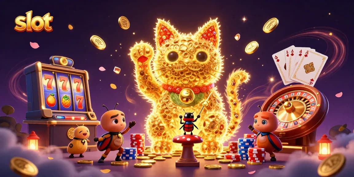 Spin vibrant slot machines with cascading coins and lucky symbols for exciting wins.