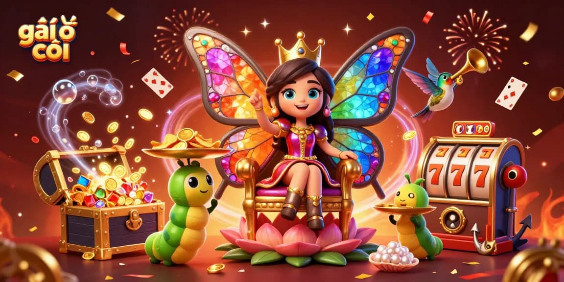 Experience the thrill of gambling with gái gọi in a vibrant 3D casino illustration