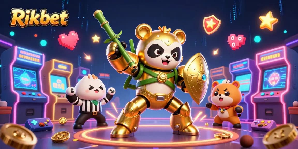 Experience thrilling action with Rikbet's colorful casino scene featuring unique gaming elements and vibrant energy.