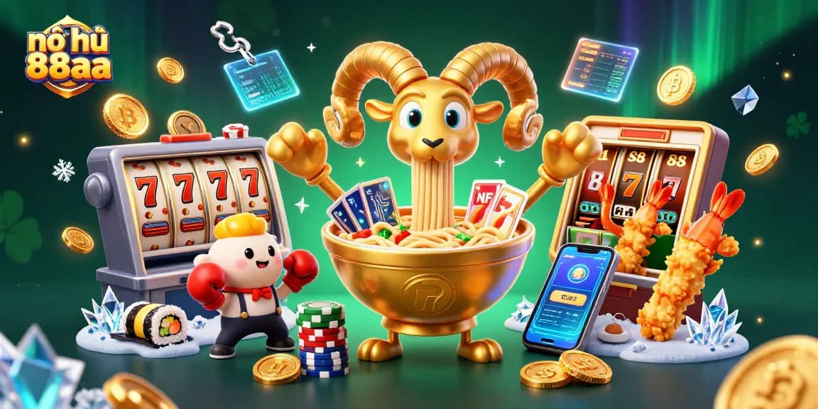 Spin slots and win big with nổ hũ 88aa, featuring vibrant casino-themed elements in action.