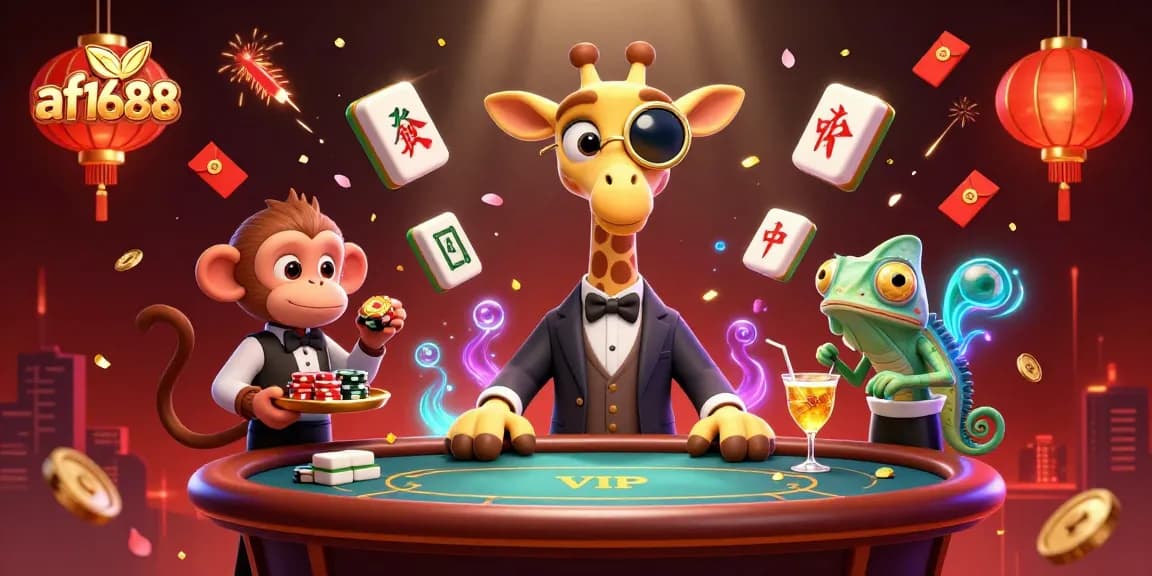 Experience the excitement of af1688 with vibrant 3D casino characters in action.