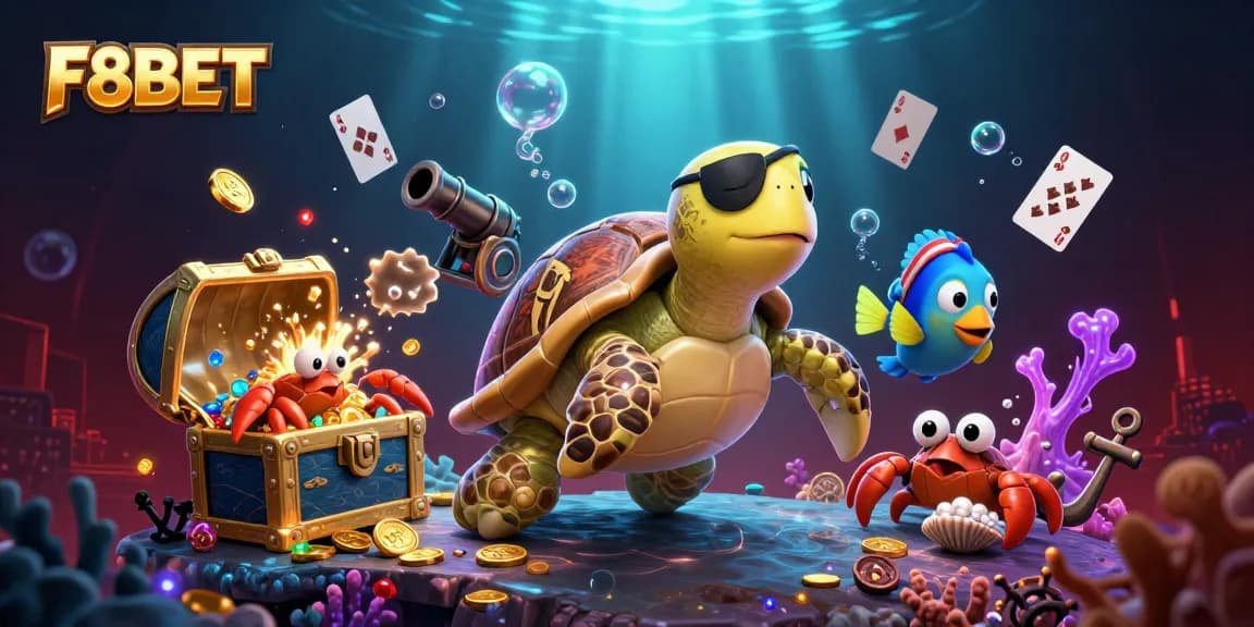 Engaging characters and vivid treasure elements highlight F8BET's immersive gaming experience.