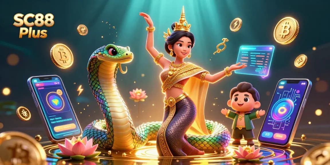 Experience the thrill of SC88 Plus with vibrant casino elements and stunning visuals.