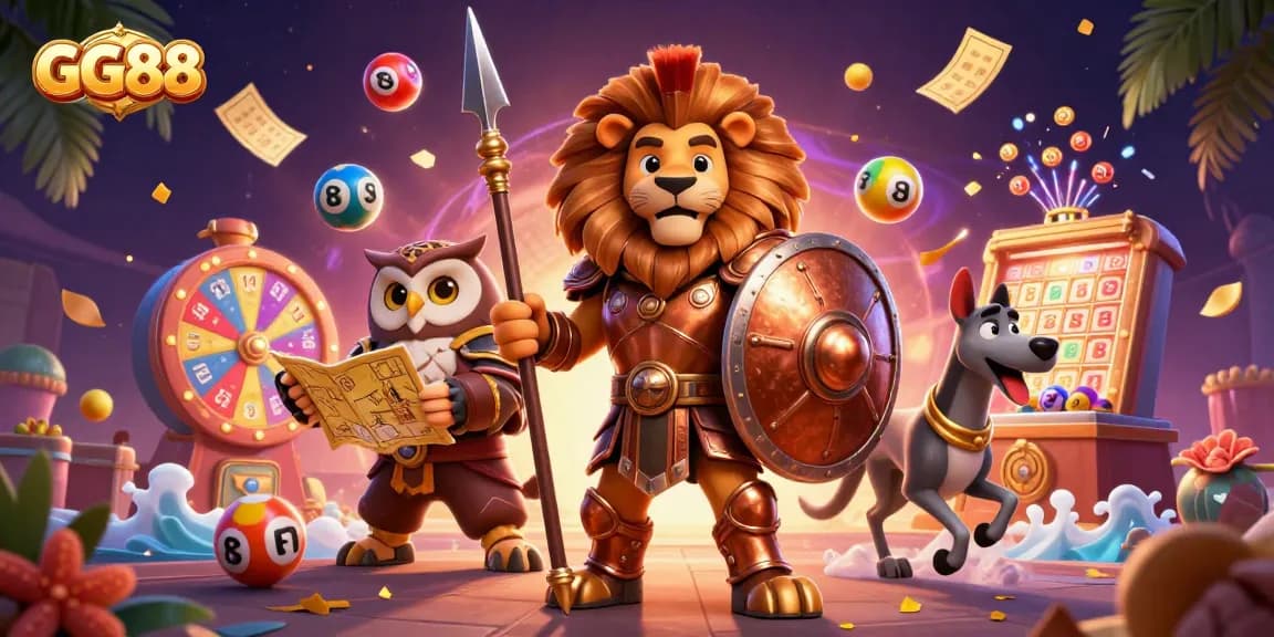 Experience thrilling games at GG88 with vibrant lottery elements and exciting characters.
