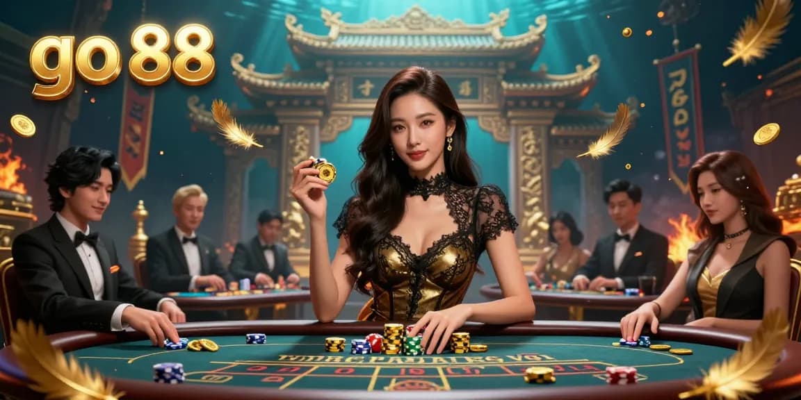 Engage with the thrilling atmosphere of go 88 at a VIP baccarat table with stunning visuals.