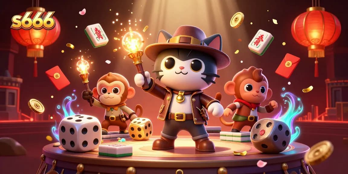 Engage with the exciting world of s666 casino adventure in a vibrant, dynamic 3D illustration.