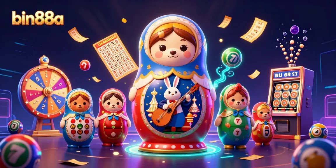 Play and win with bin88a's colorful casino scene featuring dynamic game elements.