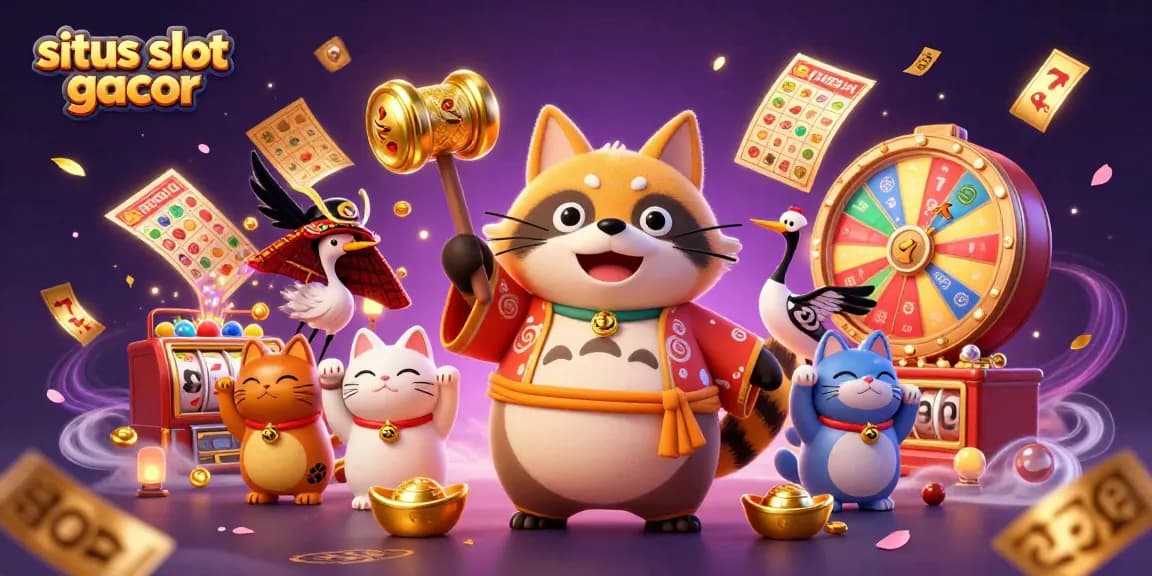 Experience thrilling gameplay at situs slot gacor with lively characters and slot elements in action.