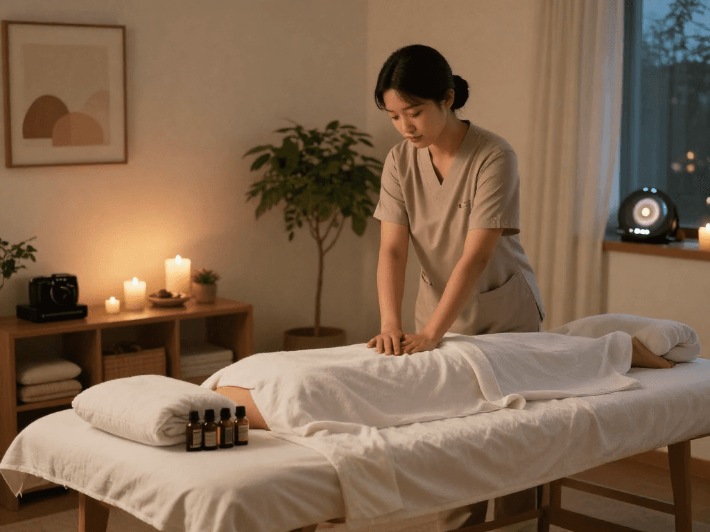 Experience soothing 강남출장마사지 in a tranquil home setting with professional care and relaxation.