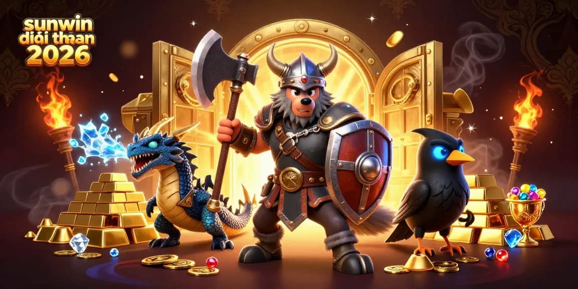 Experience winning adventures in sunwin đổi thưởng 2026 while uncovering treasures in an enchanting 3D illustration.