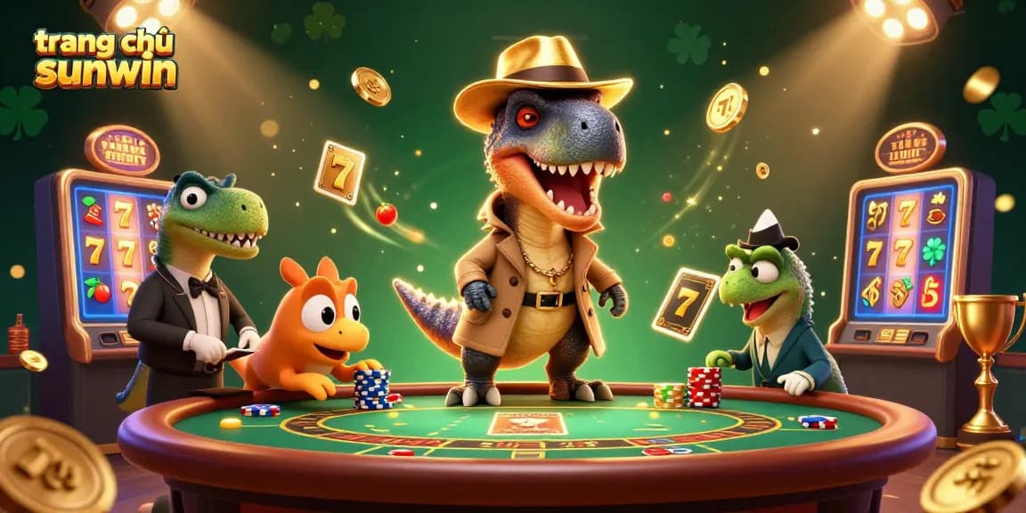 Experience the thrilling world of gambling at trang chủ sunwin with vibrant characters and game elements.
