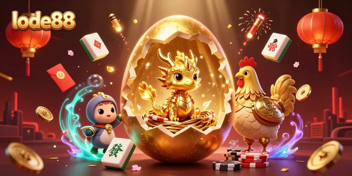 Experience thrilling adventures at lode88 with captivating illustrations showcasing golden rewards and gaming excitement.