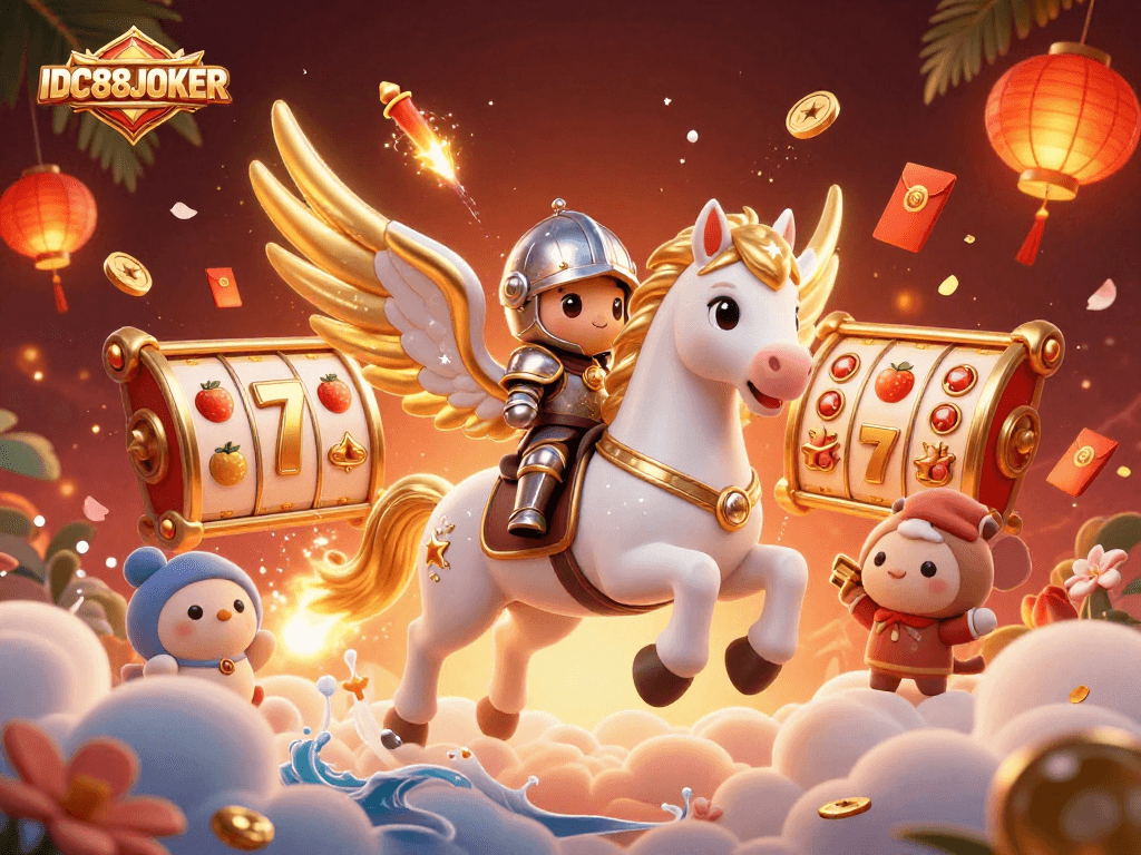 Experience the thrill of slots with IDC88JOKER's engaging gaming environment filled with exciting visual elements.
