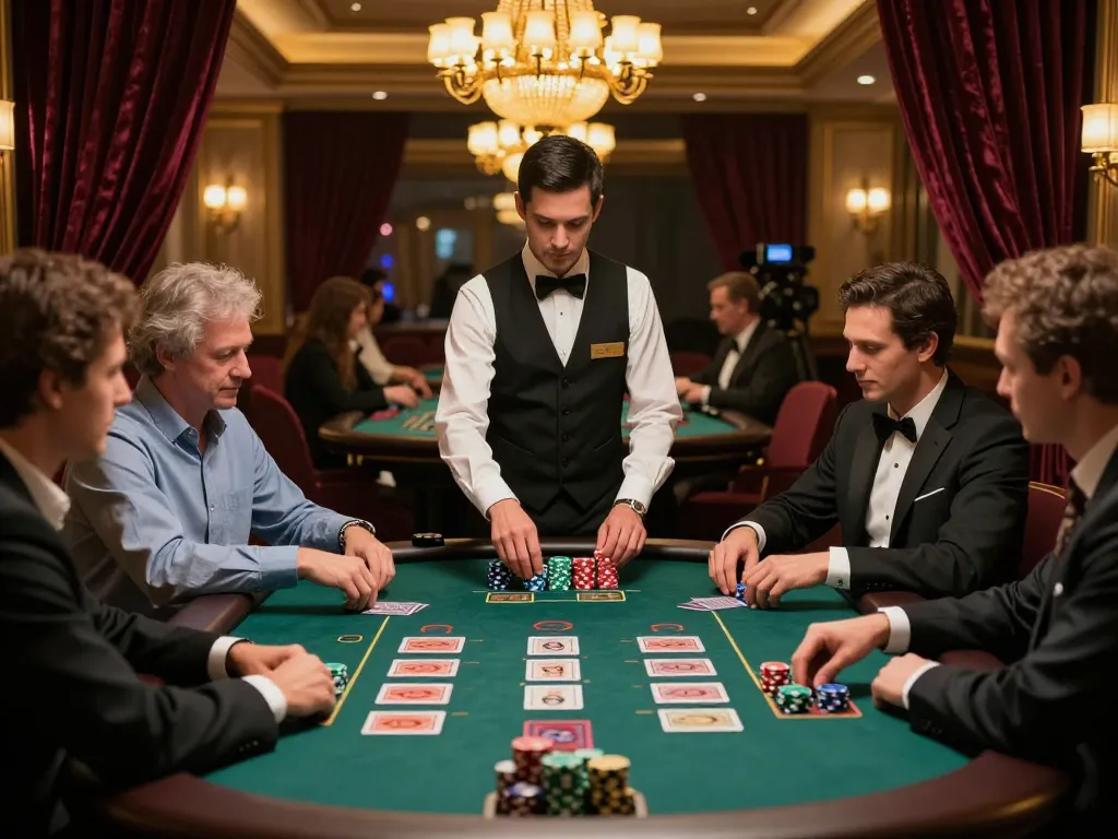 Participants strategize their bets at a luxurious blackjack table in tr88 casino, enhancing their gaming experience.
