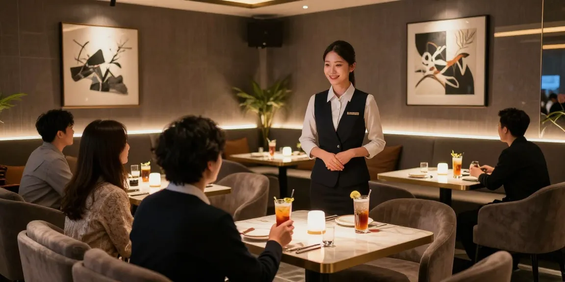 강남 타이밍의 고급스러운 내부 인테리어와 아늑한 분위기