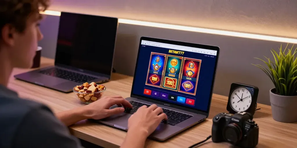 BETAWI777 online gaming environment featuring user engagement and responsible gaming elements.