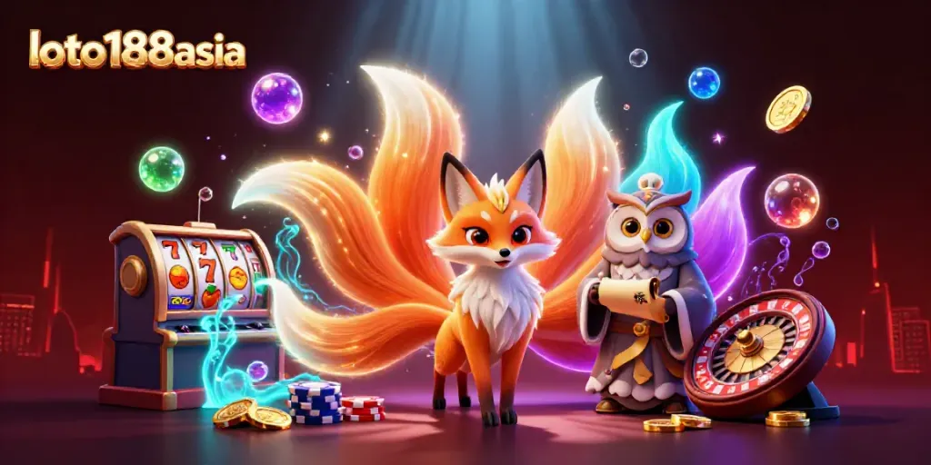 Experience thrilling gameplay at loto188asia with vibrant casino elements and enchanting characters.