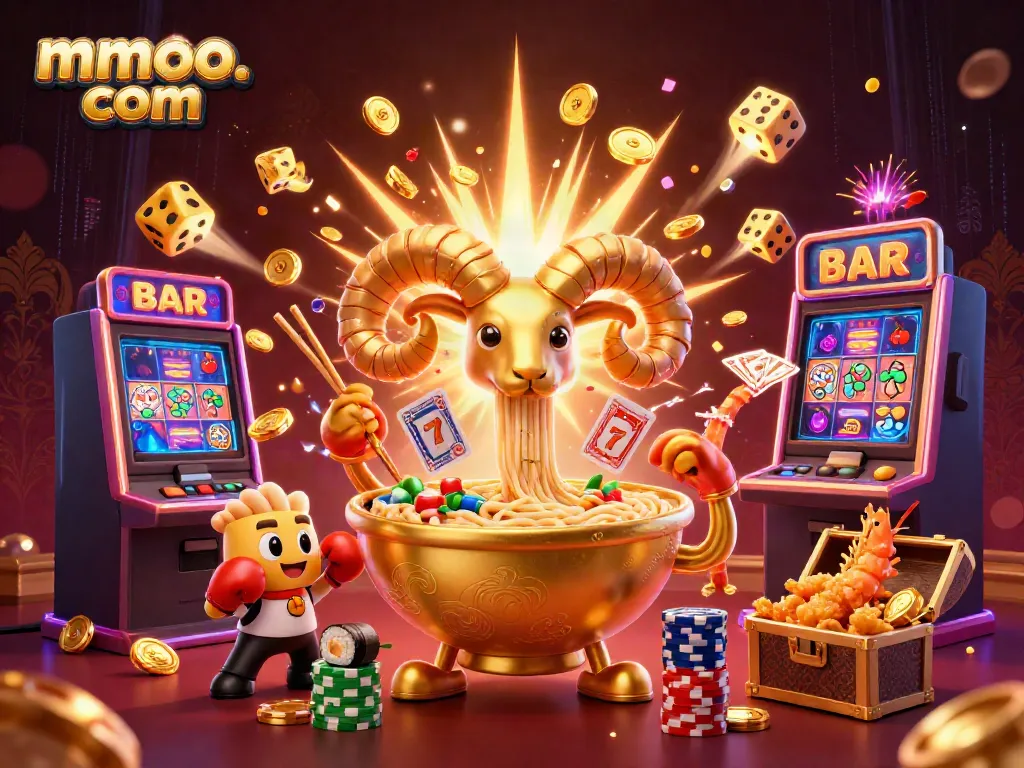Engage with thrilling casino action at mmoo. com, featuring vibrant 3D characters and exciting slot game elements.