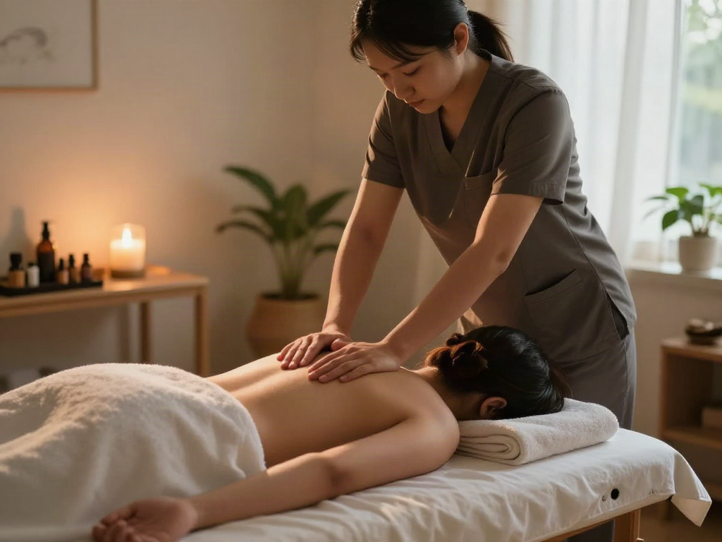 Experience 화성출장안마 with a professional massage therapist in a serene home environment.
