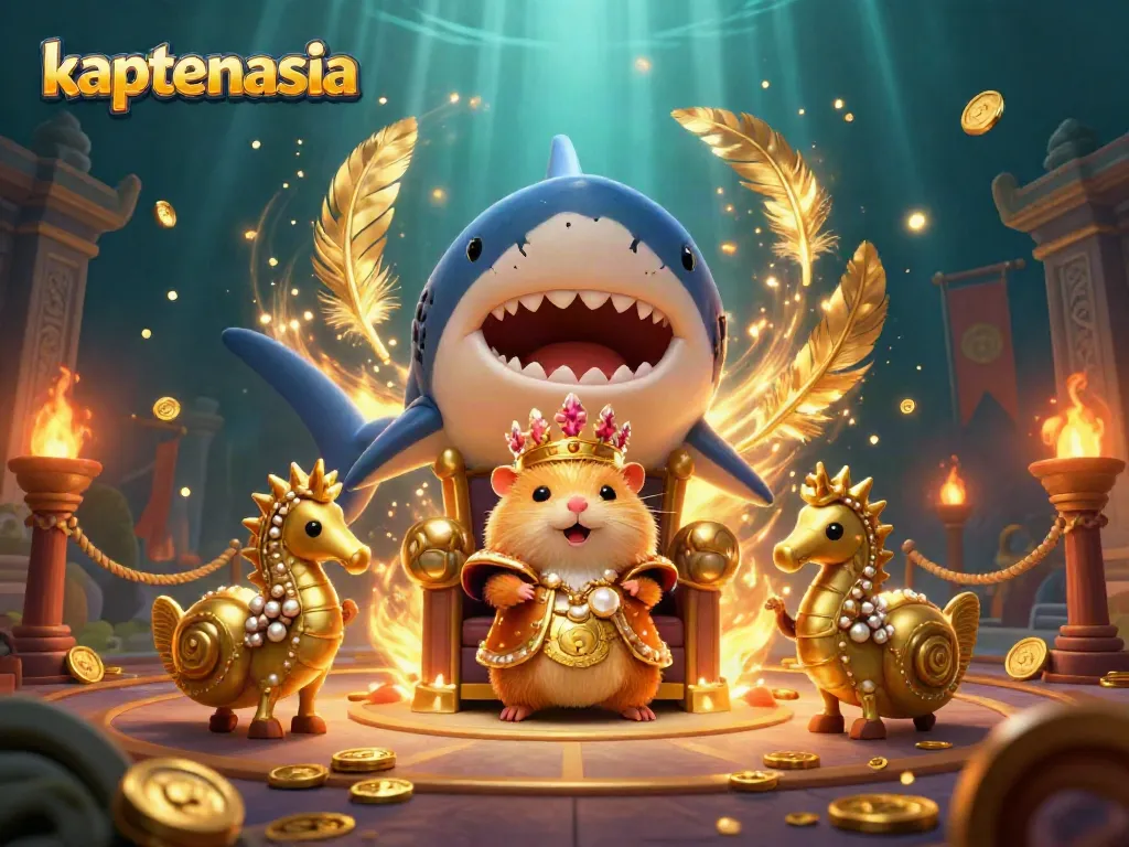 Gali keseruan di kaptenasia dengan hamster raja yang bercahaya dan elemen casino menarik.