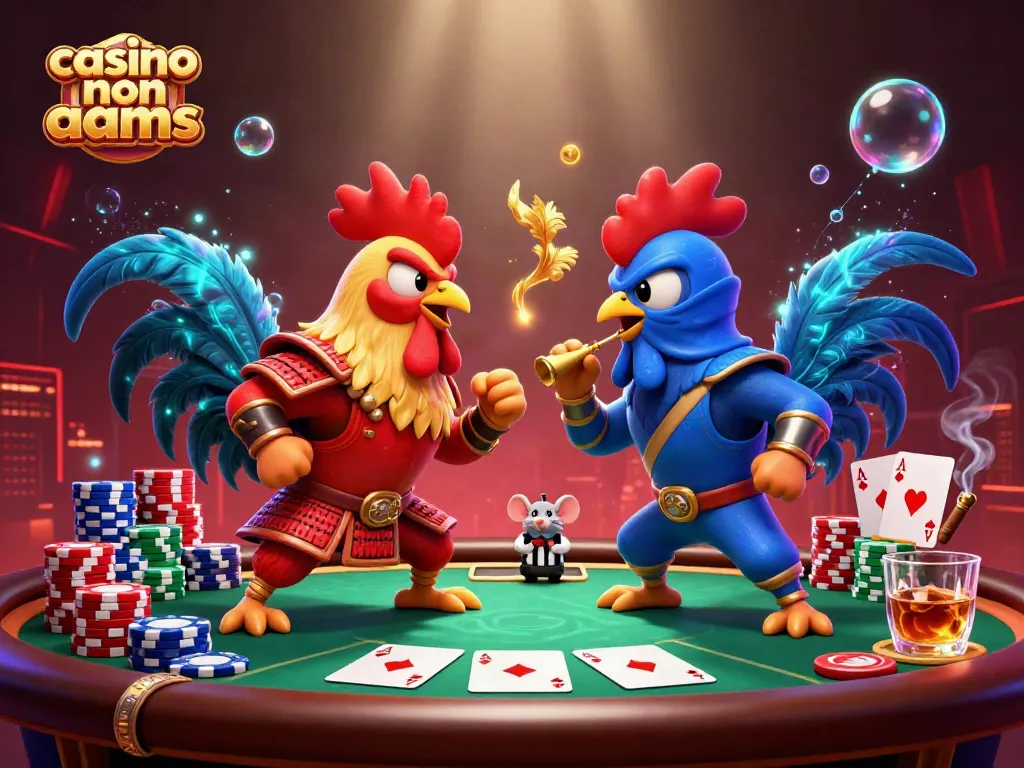 Gioca nel casino non AAMS con i galli combattenti in un'epica sfida, tra poker e giochi d'azzardo.