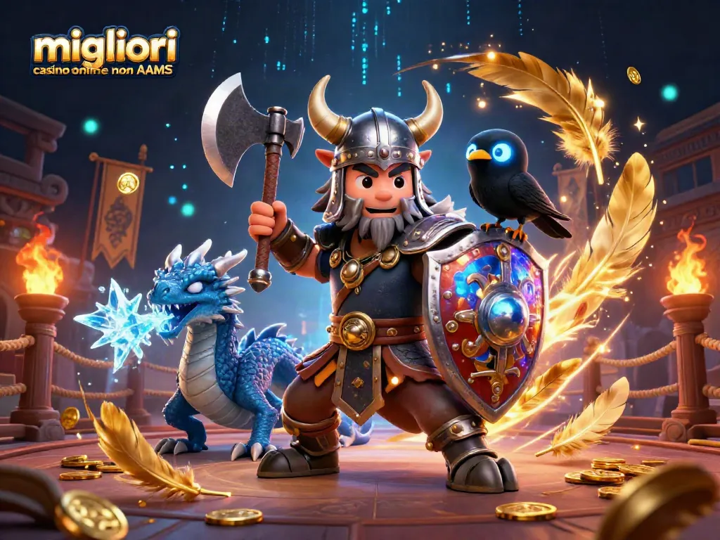 I giocatori esplorano i migliori casino online non AAMS in un'illustrazione vivace di 2026.