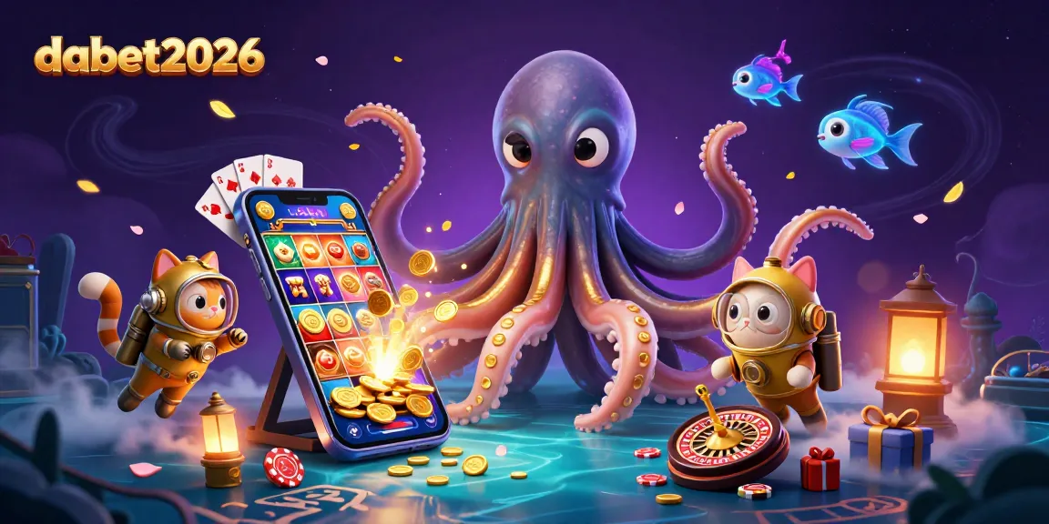 Experience dabet2026's thrilling adventures with treasure and games in this vibrant casino scene.