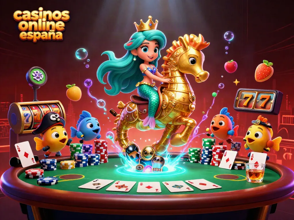 Juega en los casinos online España con la magia de una sirena y su corcel.