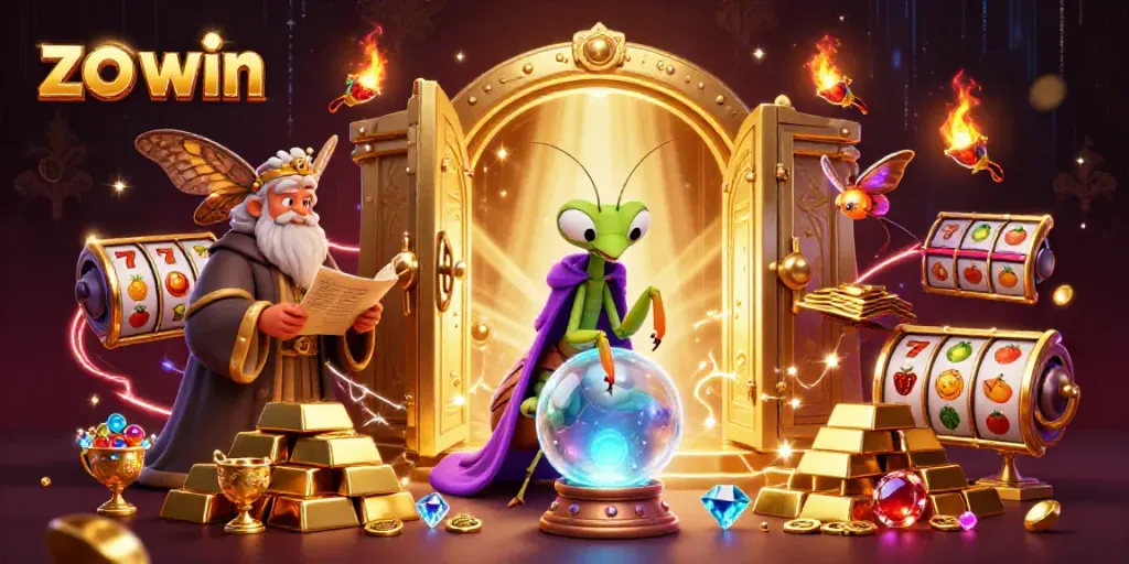 Experience the excitement with zo win as cartoon characters delve into a magical casino world.