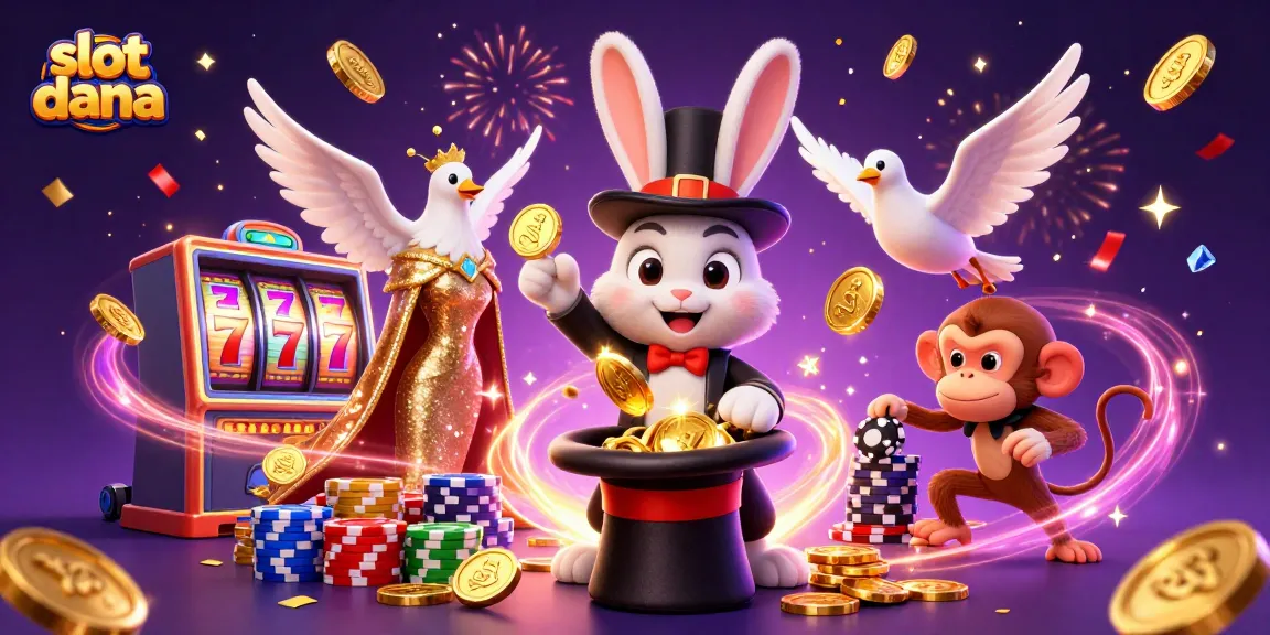 Experience the thrill of slot dana with our vibrant casino art featuring winning symbols and playful characters.