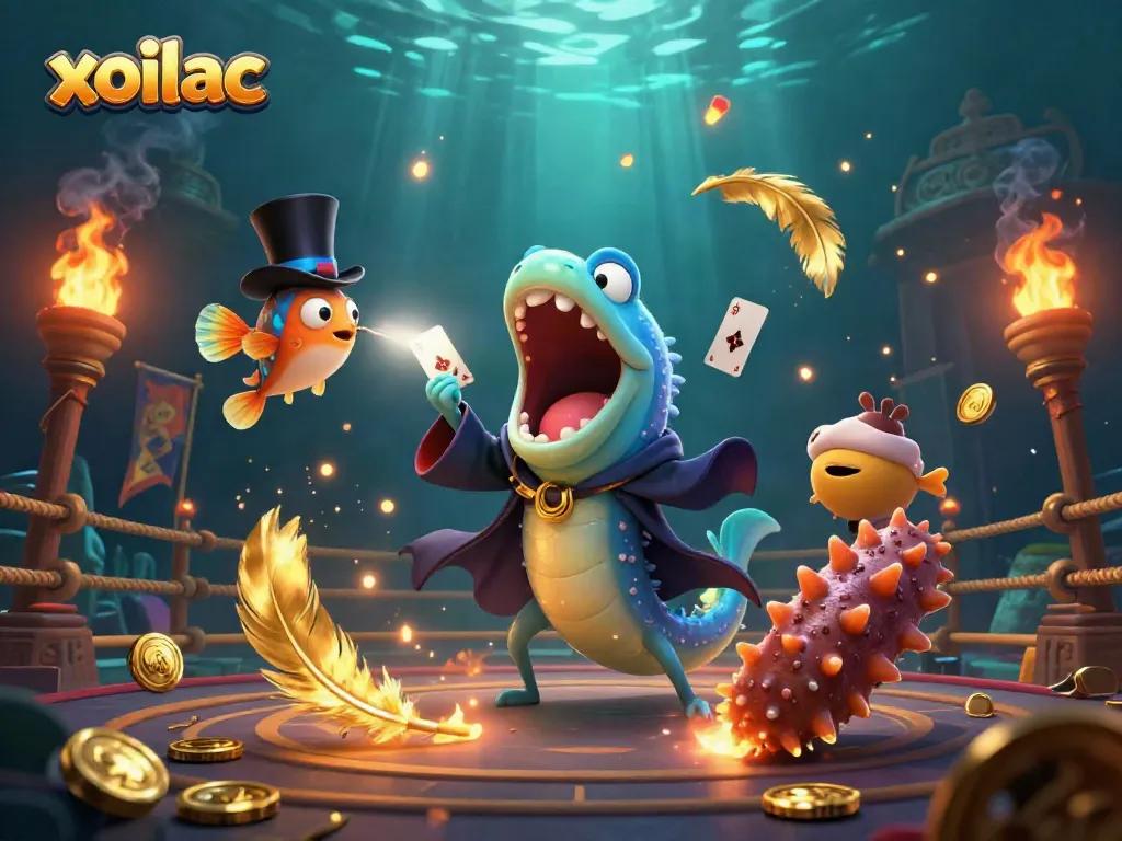Xoilac connects sports betting excitement with dynamic visuals of character performances and vibrant detail.