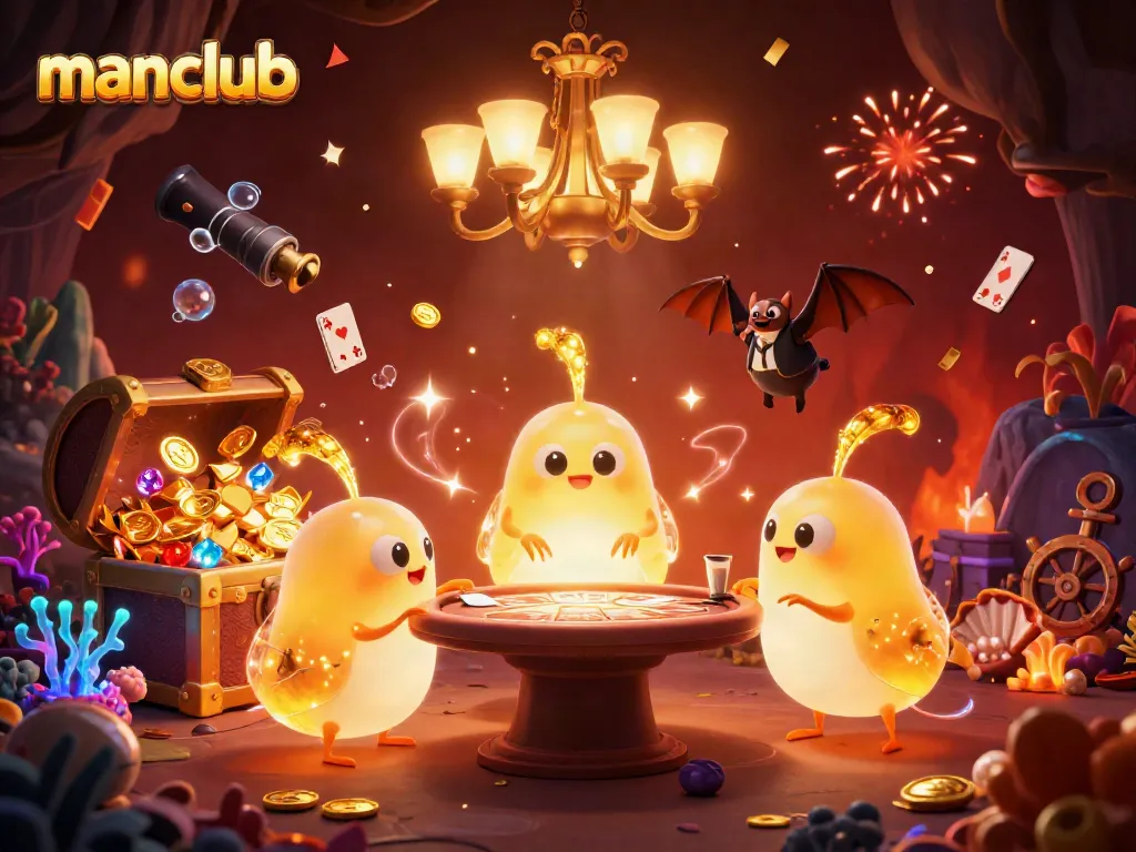 Join the excitement at manclub, where bioluminescent glowworms illuminate a vibrant cave casino!