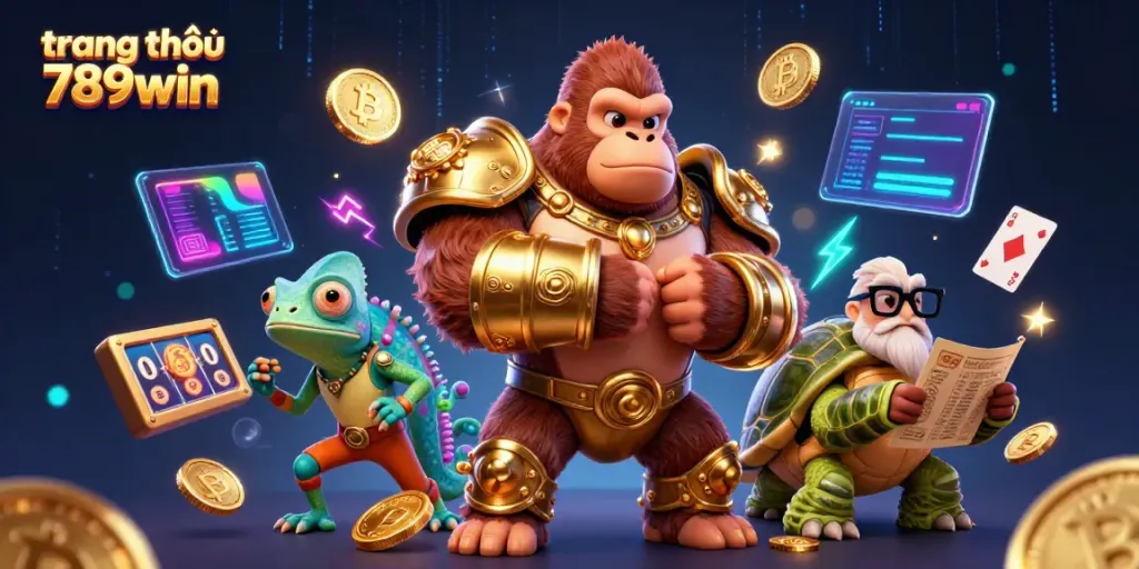 Experience the excitement of trang chủ 789win with dynamic 3D gambling elements and lively characters.